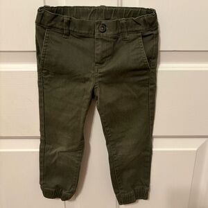 Janie and Jack Forest Green Kids Joggers